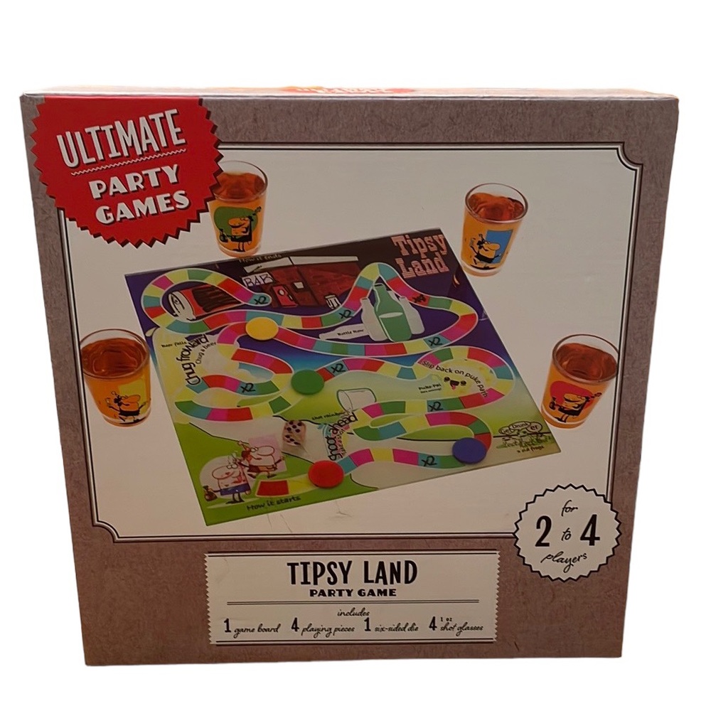 Tipsyland Drinking Shot Glass Game